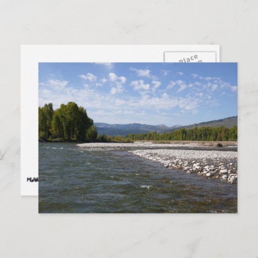 スネーク川を流れるI ポストカード (正面/裏面)