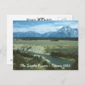 スネーク川テトン山脈 ワイオミング州 ポストカード (正面/裏面)