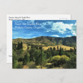 スネーク川沿いの風景、またはポストカード ポストカード (正面/裏面)