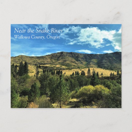 スネーク川沿いの風景、またはポストカード ポストカード (正面)