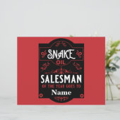 スネーク油おもしろい販売員の販売員への贈り物 (スタンド正面)
