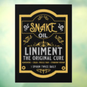 スネーク油おもしろい販売員の販売員への贈り物 ウィンドウサイン (シート3)