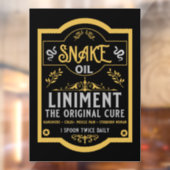 スネーク油おもしろい販売員の販売員への贈り物 ウィンドウサイン (シート2)