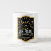 スネーク油おもしろい販売員の販売員への贈り物 ジャンボコーヒーマグカップ (正面)