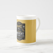 スネーク油おもしろい販売員の販売員への贈り物 ボーンチャイナマグカップ (正面右)