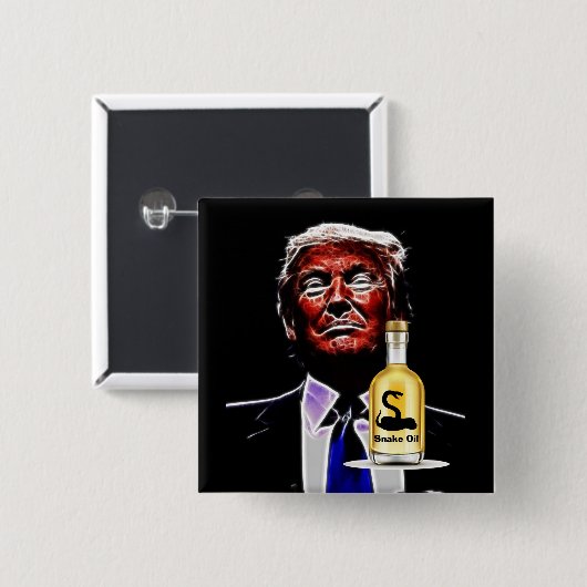 スネーク油セールスマン 缶バッジ (正面&裏面)