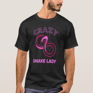 スネーク熱狂するレディースネーク爬虫類Pythonグラフィック2 Tシャツ