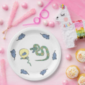 スネーク紙プレートニューイヤーホリデイ ペーパープレート (パーティー)