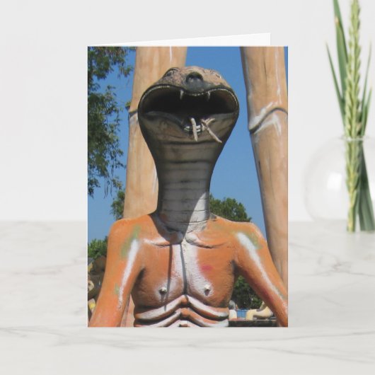 スネーク·アカ·コブラ·ヘッドさん……仏教地獄 カード (正面)