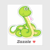 スネーク カートゥーン ダイカット ステッカー デカール (シート)