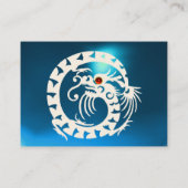 スネーク・ドラゴンサファイアブルー・ホワイト・レッド 名刺 (裏面)