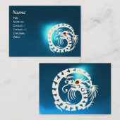 スネーク・ドラゴンサファイアブルー・ホワイト・レッド 名刺 (正面/裏面)