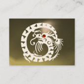 スネーク・ドラゴンAGATE紫の白い赤いグレー 名刺 (裏面)