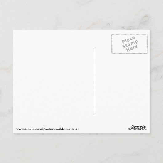 スネーク ポストカード (裏面)