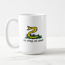 スネーク・ライドのジョーク ガズデン・フラグのパロディ SnekRight コーヒーマグカップ