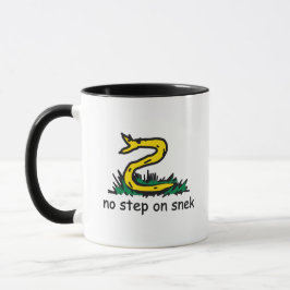 スネーク・ライドのジョーク ガズデン・フラグのパロディ SnekRight マグカップ