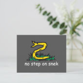 スネーク・ライドのGadsdenパロディーメーム ポストカード (スタンド正面)