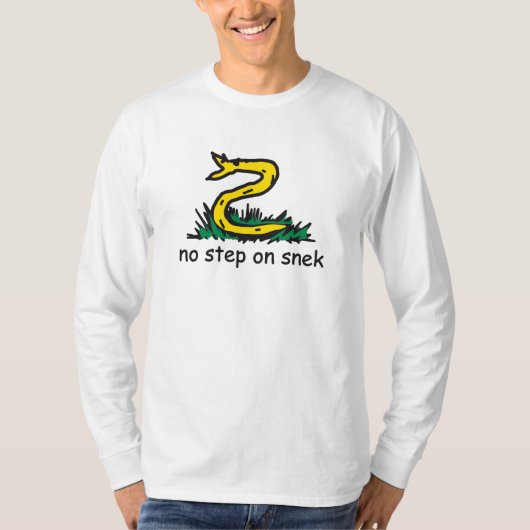 スネーク・ライドのGadsdenパロディーメーム Tシャツ (正面)