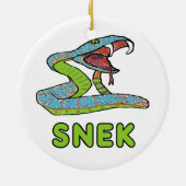 スネーク (Snake) セラミックオーナメント (裏面)