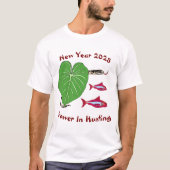 スネークT男性へシャツ2025年新年 Tシャツ (正面)