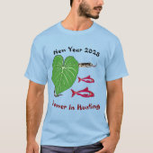 スネークT男性へシャツ2025年新年 Tシャツ (正面)