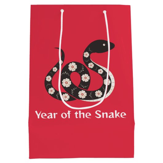 スネ中国のークの新年抱き枕 ミディアムペーパーバッグ (裏面)