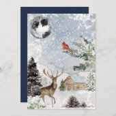 スノイエレガントウィンターワンダーランドディアー（鳥）ショウジョウコウカンチョウ シーズンカード (正面/裏面)
