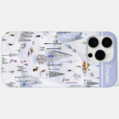 スノイ忙しマウンテンアルパインスキーヴィレッジネームを追加 Case-Mate iPhoneケース (裏面 (横))