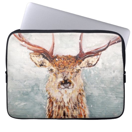 スノイ絵画スタグズバイミランダPA -ラップトップスリーブ ラップトップスリーブ (正面)