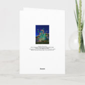 スノウイ威厳のあるアガベグローホリデーカード シーズンカード (裏面)