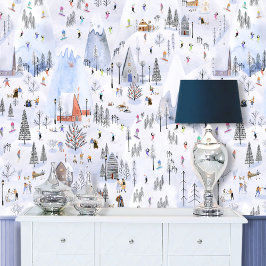 スノウイ忙しマウンテンアルパインスキーヴィレッジ 壁紙