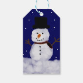 スノウイ雪だるま ギフトタグ (正面)
