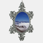 スノウダボスSwitzerland Holiday Cardポスター写真B スノーフレークピューターオーナメント (左)