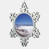 スノウダボスSwitzerland Holiday Cardポスター写真B スノーフレークピューターオーナメント (右)