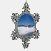 スノウダボスSwitzerland Holiday Cardポスター写真B スノーフレークピューターオーナメント (左)