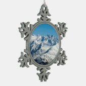 スノウダボスSwitzerland Holiday Cardポスター写真B スノーフレークピューターオーナメント (左)