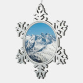 スノウダボスSwitzerland Holiday Cardポスター写真B スノーフレークピューターオーナメント (右)