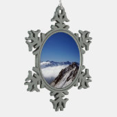 スノウダボスSwitzerland Holiday Cardポスター写真B スノーフレークピューターオーナメント (左)