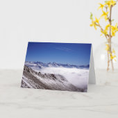 スノウダヴォススイスホリデーカード カード (黄色い花)