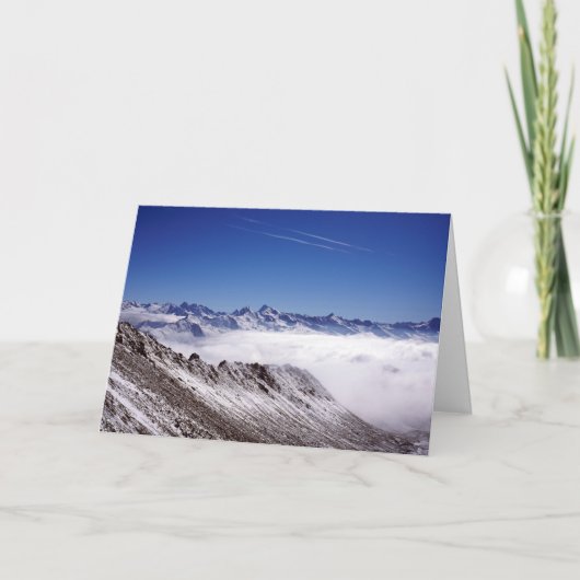 スノウダヴォススイスホリデーカード カード (正面)