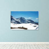 スノウダヴォススイスホリデーカード キャンバスプリント (インサイチュ (ウッドフロア))