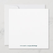 スノウバディーズ誕生日 招待状 (裏面)