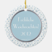 スノウバレリナフロリヒエヴァイヒナテンオーナメント セラミックオーナメント (裏面)