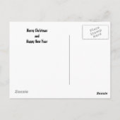 スノウ図解入りの、写真付きのロパーソナライズされたグカスタム文字 ポストカード (裏面)