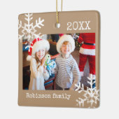 スノウ素朴レクフレイムタン セラミックオーナメント (左)