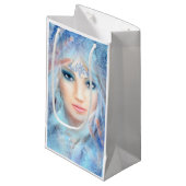 スノウ・クイーン。冬の美人。縦. スモールペーパーバッグ (正面アングル)