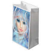 スノウ・クイーン。冬の美人。縦. スモールペーパーバッグ (裏面アングル)