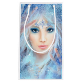 スノウ・クイーン。冬の美人。縦. スモールペーパーバッグ
