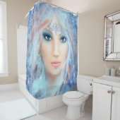 スノウ・クイーン。氷の美しいプリンセスシャワーカーテン シャワーカーテン (インサイチュ)