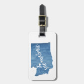 スノクアルミエワシントンウッドグレイン ラゲッジタグ (正面縦)